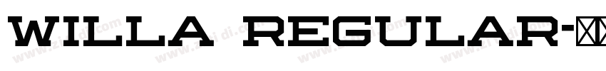 Willa Regular字体转换 Willa Regular字体转换